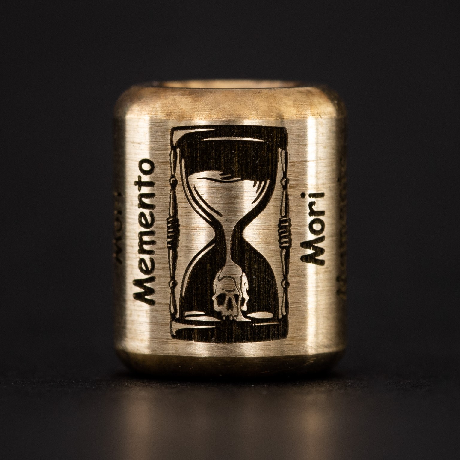 BRASS BEAD MEMENTO MORI